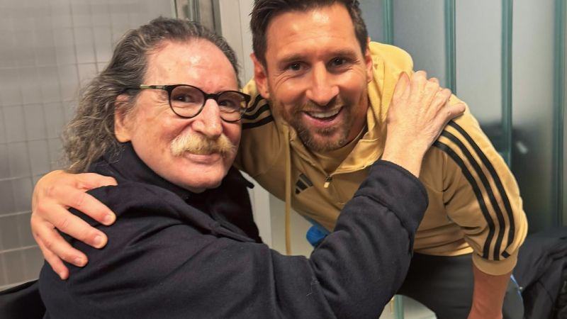 Charly García y Lionel Messi protagonizaron un encuentro único